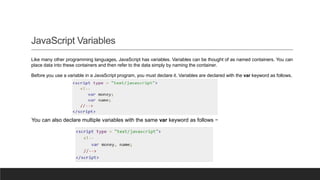 Placement and variable 03 (js) | PPT