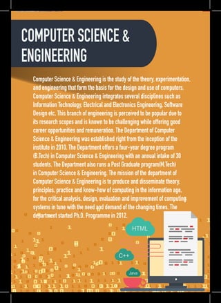 Computer Science Engineering Pamphlet Placement brochure 2018-19_NIT ARUNACHAL PRADESH | PDF