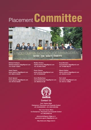 Placement Brochure 2019-20