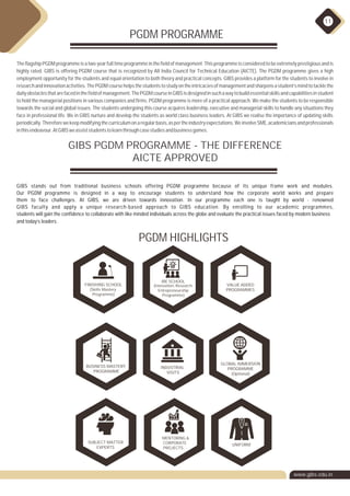 GIBS BSchool Bangalore Placement Brochure 2021-2023 | Top B-School in Bangalore