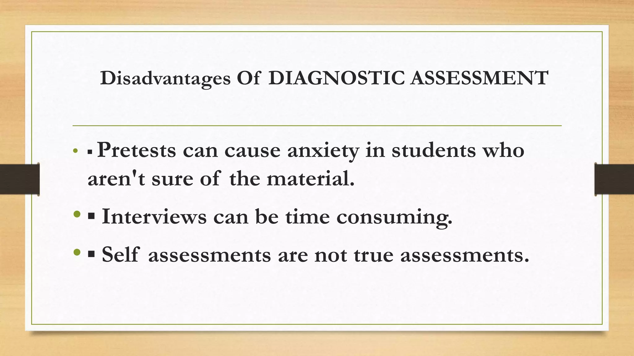 Curated visual reference: Gallery Detail: Placement Diagnostic Assessment