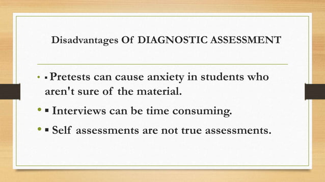 Placement diagnostic assessment PPT Placement diagnostic assessment PPT