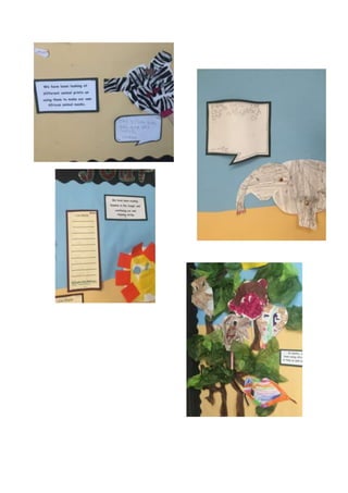 Placement display board   african animals