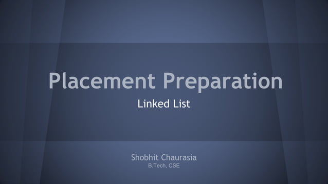 Lecture 6: linked list | PPT