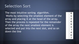 Lecture 11.2 : sorting | PPT