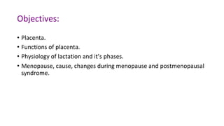 Placenta 2025-2026 and the endocrine function of placenta | PDF