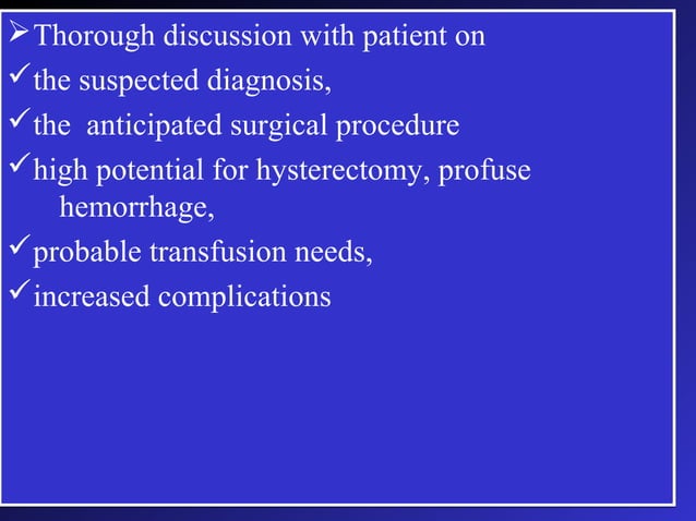 Placenta Accreta For Post Graduate PPT