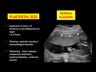 SUBJECTIVE  FACTORCALCIFICATION associations with………….Fetal distress in labor Poor perinatal outcome, Maternal smoking First-time mothers Preeclampsia,PLANE OF THE VIEW.GAIN FACTORSSETTINGSEXPERIENCE OF THE OBSERVER.TEXTURE OF PLACENTAINEDNTATIONS OF THE  CHORIONIC PLATECALFICATION INTERPRETATION.