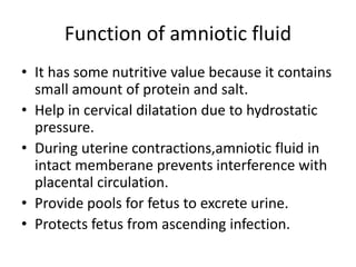 Placenta , memberanes and amniotic fluid | PPTX