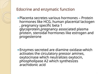 Placenta physiology and abnormalities IN PRE | PPTX