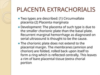 Chorial Placenta physiology and abnormalities IN PRE | PPTX