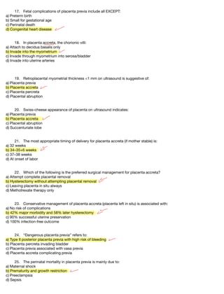 placenta previa case presentation medicine | PDF