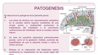 placenta previa y cuadro clínico. Médicina | PPTX