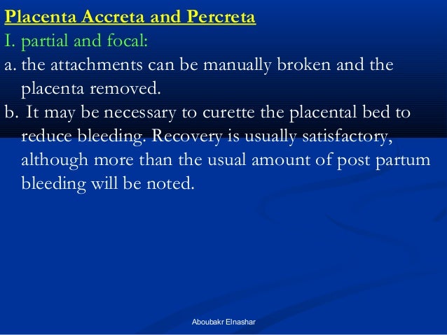 nursing intervention for retained placental fragments
