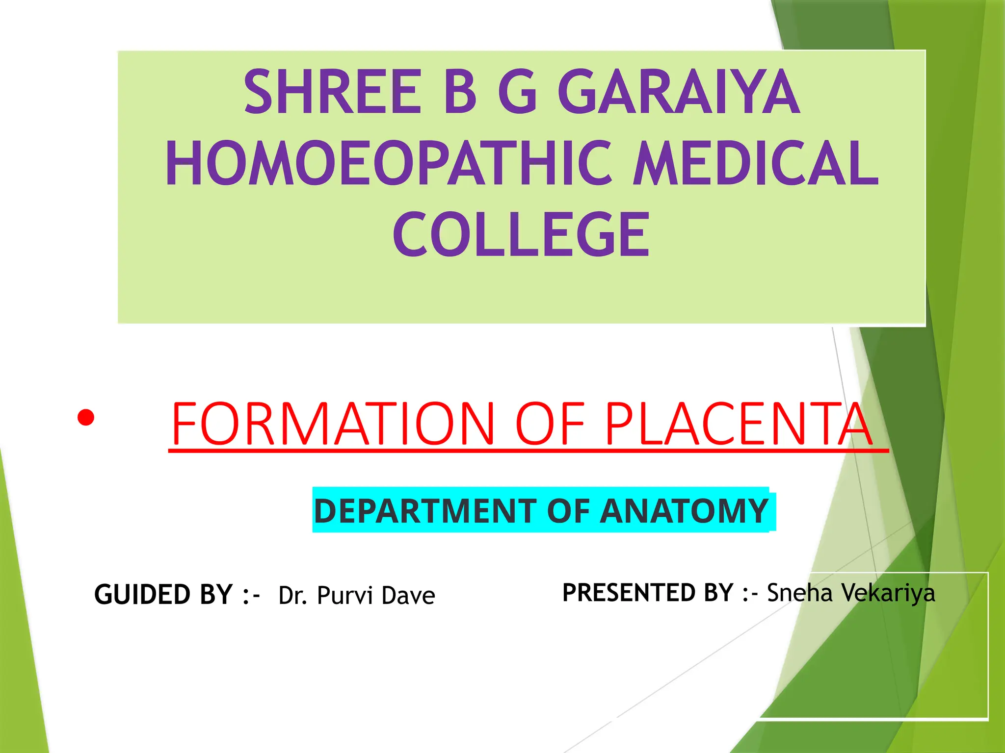 placenta , .pptx