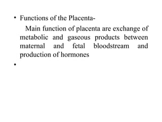 Comprehensive Overview of Fetal Membranes and Placenta Development | PPT