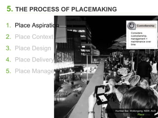 Place Manufacturing Process Place Process: Section 5 of Introduction to Placemaking | PPTX