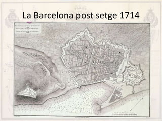 La Barcelona post setge 1714
 