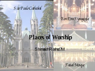 Shaneelah Rashed 7M Places of Worship Faisal Mosque Ben Ezra Synagogue São Paulo  Cathedral 