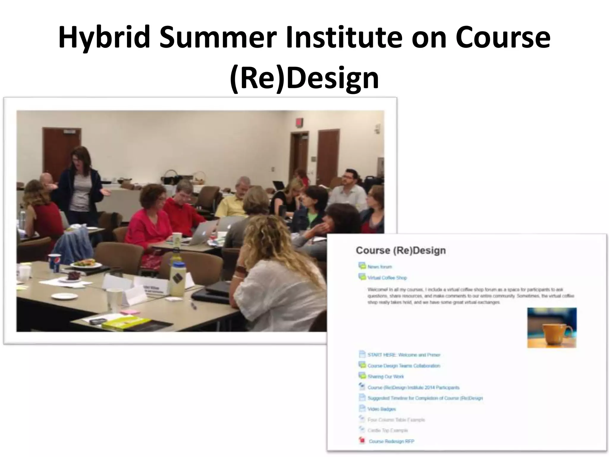 Hybrid Summer Institute on Course
(Re)Design