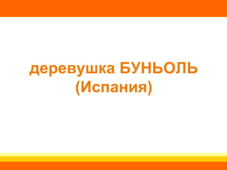 деревушка БУНЬОЛЬ (Испания) 