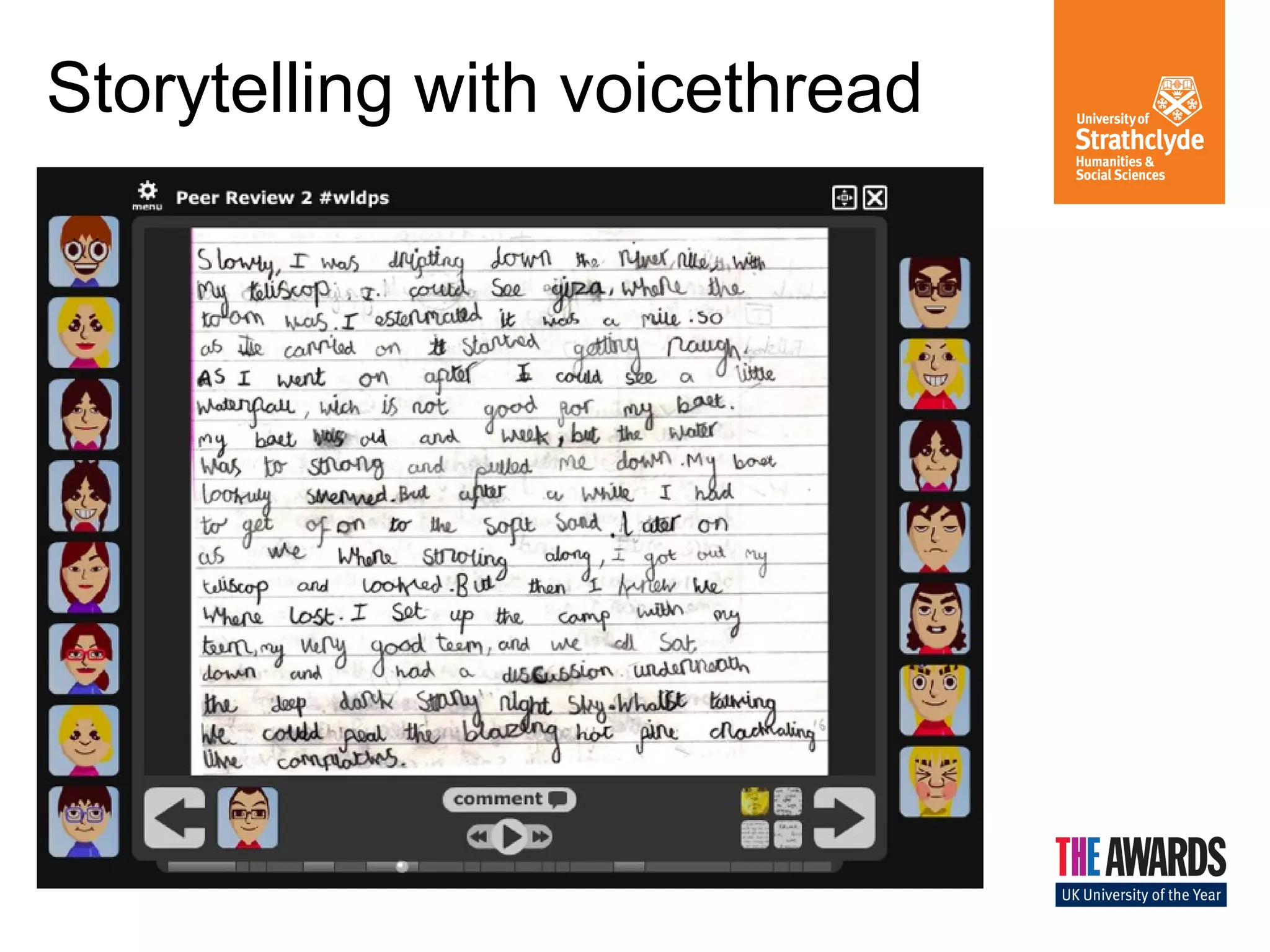 Storytelling with voicethread

 