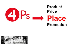 Product
Price
Place
Promotion
 