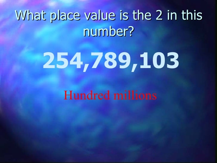 Place value