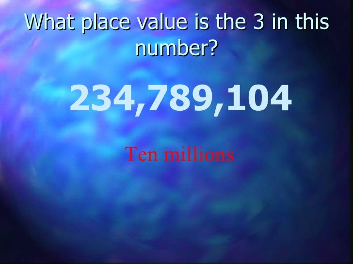 Place value