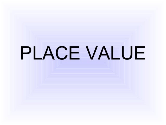 powerpoint on place value
