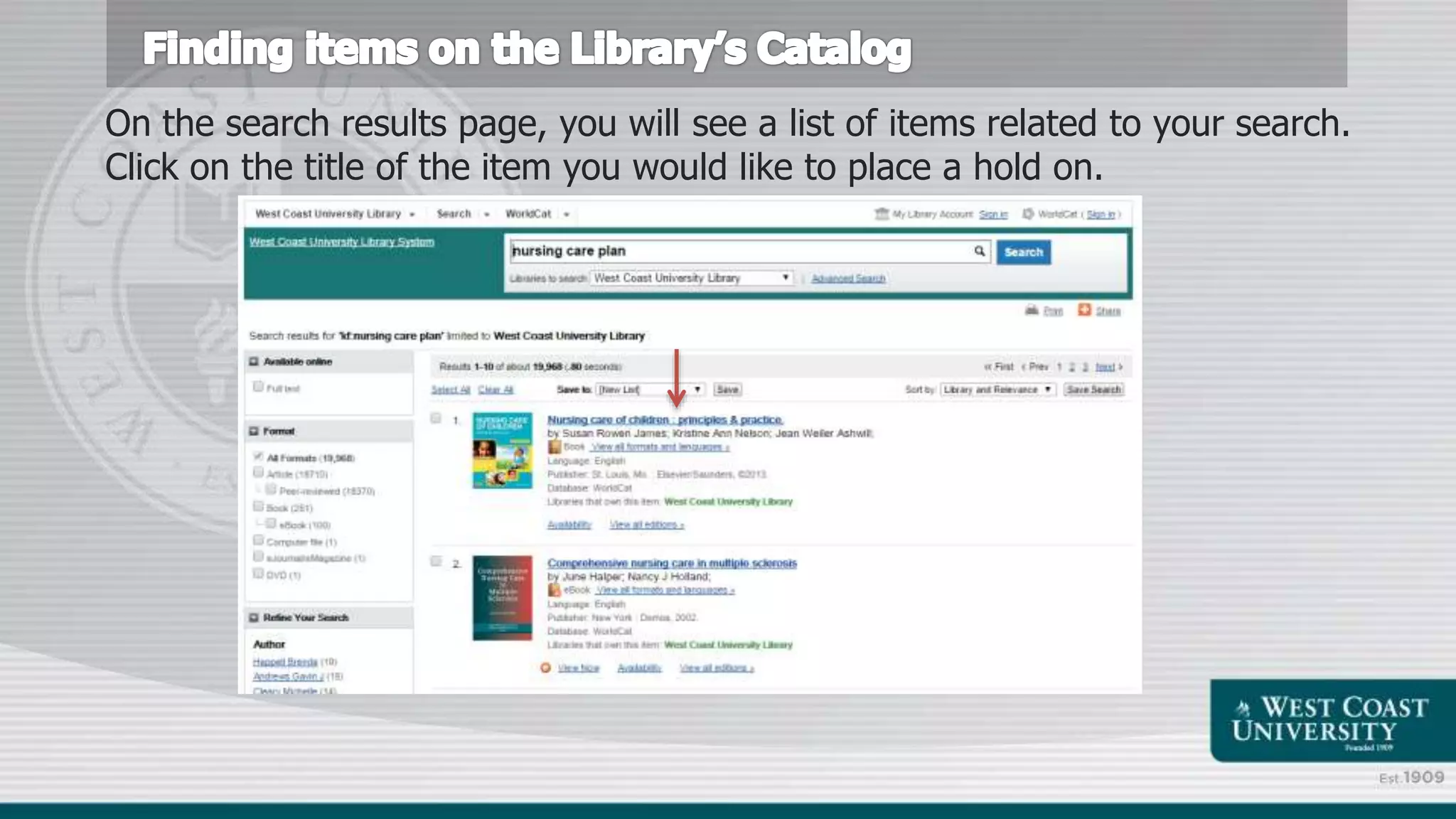 Placing A Hold Ppt Free Download