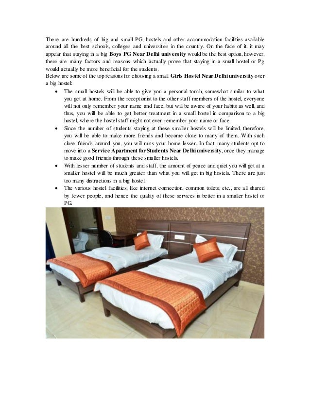 Reasons For Choosing A Small Boys Pg Near Delhi University