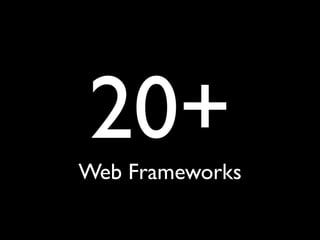 25+
Web Servers/Handlers
 