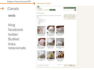 Postgrau en Emprenedoria per la UPCde la idea al negociCanalsBotigues especialitzades