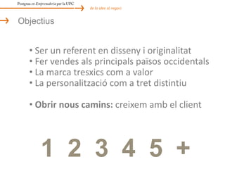 Postgrau en Emprenedoria per la UPCde la idea al negociFinancesNecessitats > 2 anys Inversió fixa:
