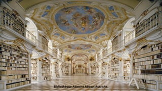Bibliothèque Admont Abbey, Autriche.
 