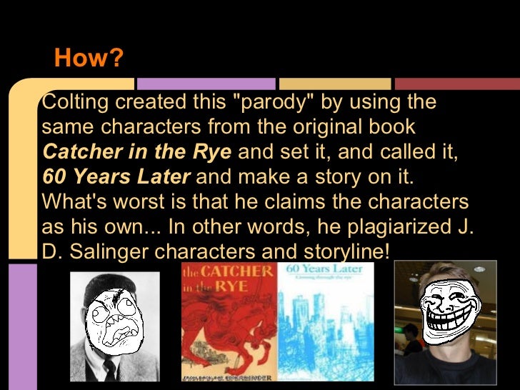 Catcher in the Rye Sequel (Plagiarism)
