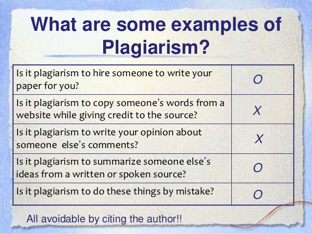 What is plagiarism