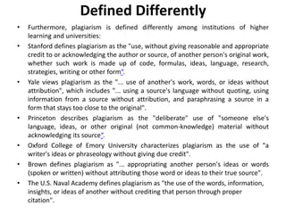 Plagiarism- A Malpractice in Academia | PPTX