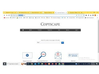 Plagiarism- Meaning, Types, Social, legal, and usability issues