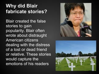 Plagiarism: Jayson Blair (FINAL) | PPT