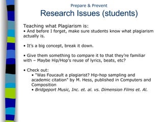 Plagiarism Prevention for Research Projects | PPT