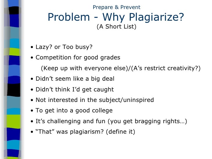 How to plagiarize without getting caught