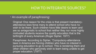 Plagiarism and apa style | PPTX