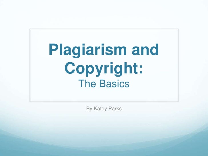 Plagiarism and copyright edp279