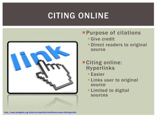 Hyperlink Cursor Type Plagiarism and Paraphrasing | PPTX