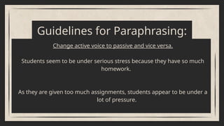 Comprehensive Guide to Avoiding Plagiarism and Mastering Paraphrasing ...