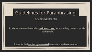 Comprehensive Guide to Avoiding Plagiarism and Mastering Paraphrasing ...