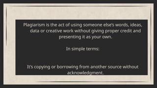 Comprehensive Guide to Avoiding Plagiarism and Mastering Paraphrasing ...