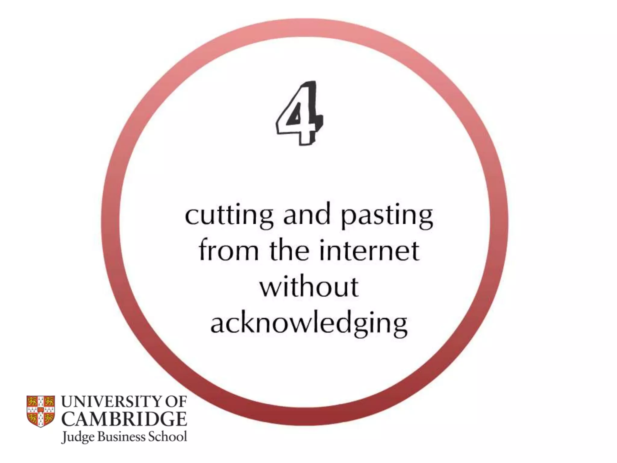 Referencing, integrity and plagiarism / Cambridge Judge Business School 2013